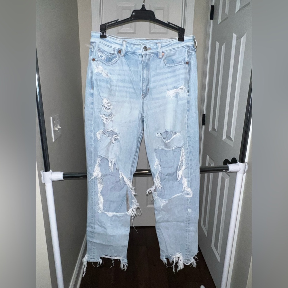 AE ripped boyfriend jeans
